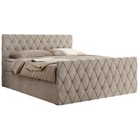 BOXBETT MIREN DUO 140/200 - Beige Strukture - H3 - Beige, Holz/Textil (140/200cm) - MKS