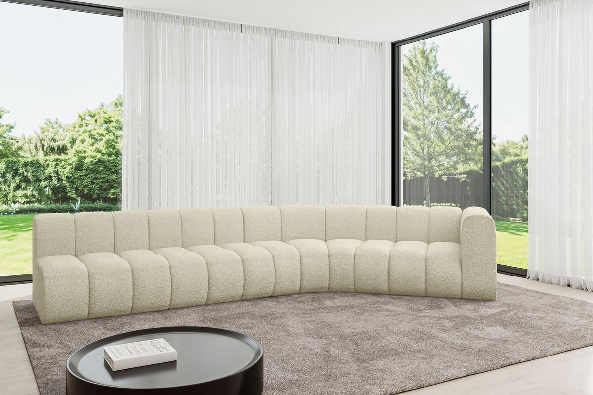 ECKSOFA modulares Sofa Karex-L2 - 399x194x70 cm Beige - Beige, Holzwerkstoff/Textil (399/194cm) - ALTDECOR