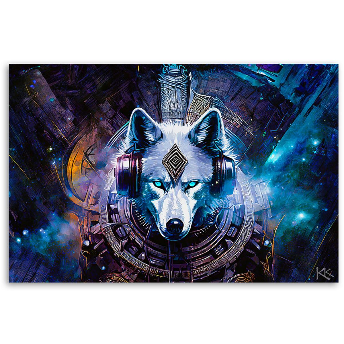 KUNSTDRUCK Blau 60/40 cm - Blau, Textil (60/40cm) - KUNSTLOFT