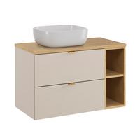 WASCHTISCH 80.6cm Azel Kaschmir - Beige, Holzwerkstoff (80.6/52/46cm) - Petits-meubles