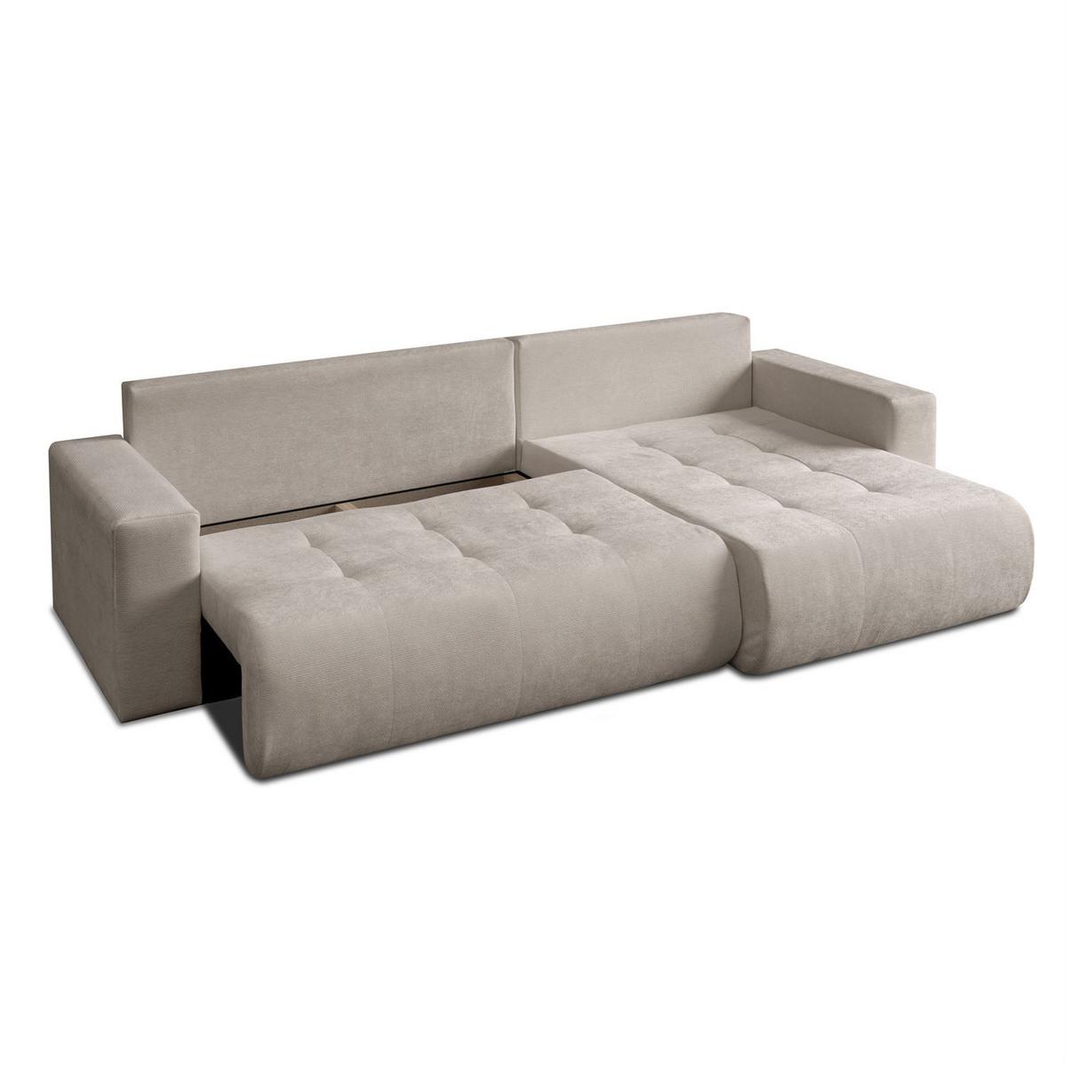 ECKSOFA CLOUD II XL mit Schlaffunktion Vibe 08 - Beige, Textil (280/152cm) - Lookway