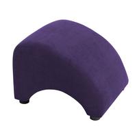 POLSTERHOCKER Kajsa Velourstoff violett - Violett, Kunststoff (52/37/54cm) - 58aufmkessel
