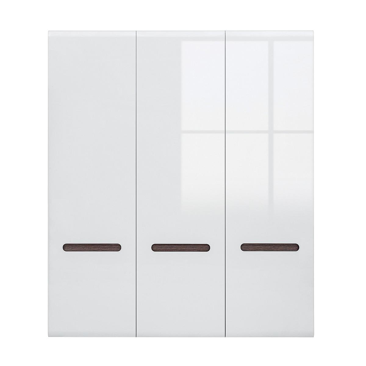SCHRANK 3 Türen Darrel Weiß - Weiß, Holzwerkstoff (180/210/57cm) - Petits-meubles