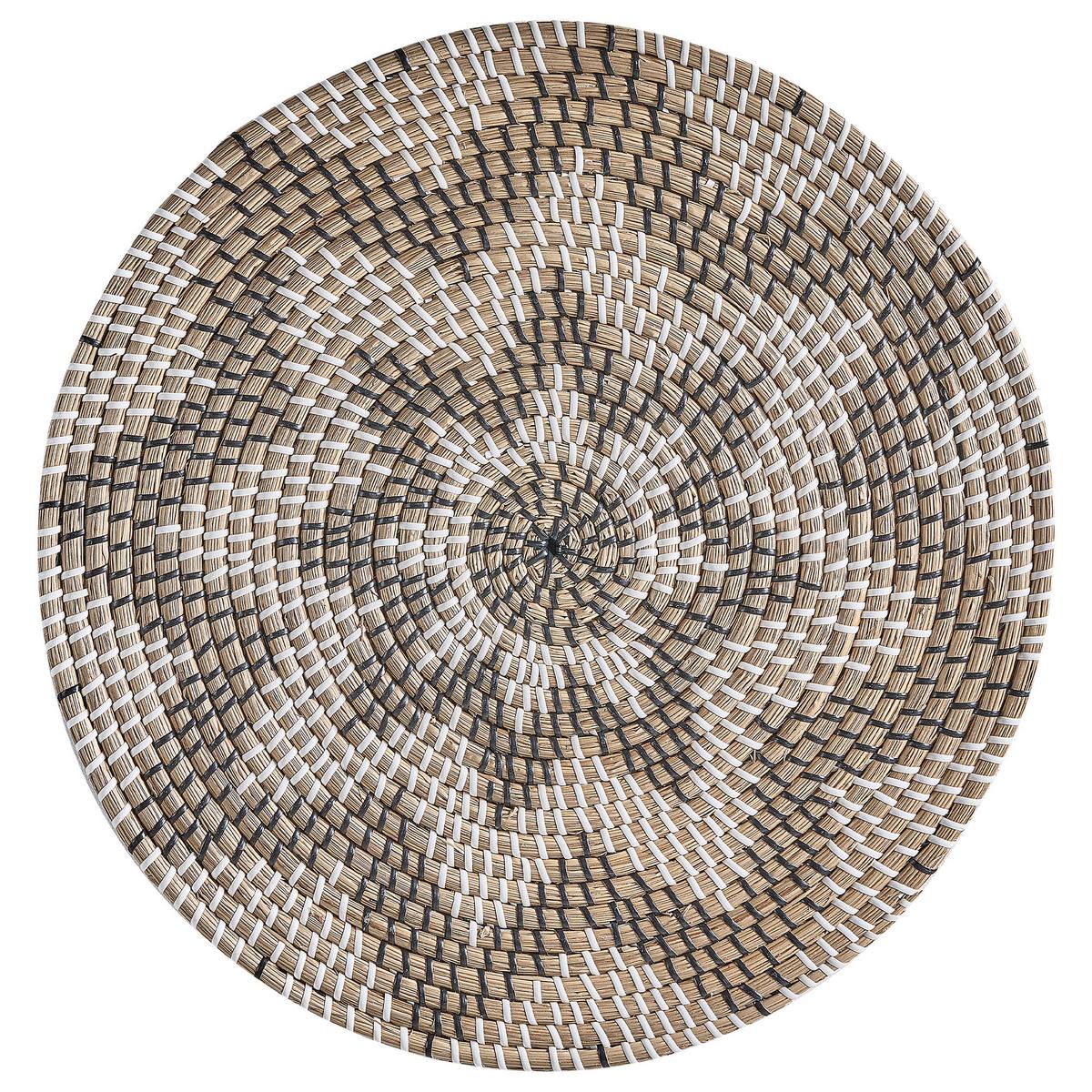 WANDDEKORATION Seegras beige Laocai - Beige, Naturmaterialien (45/45/1cm) - Beliani