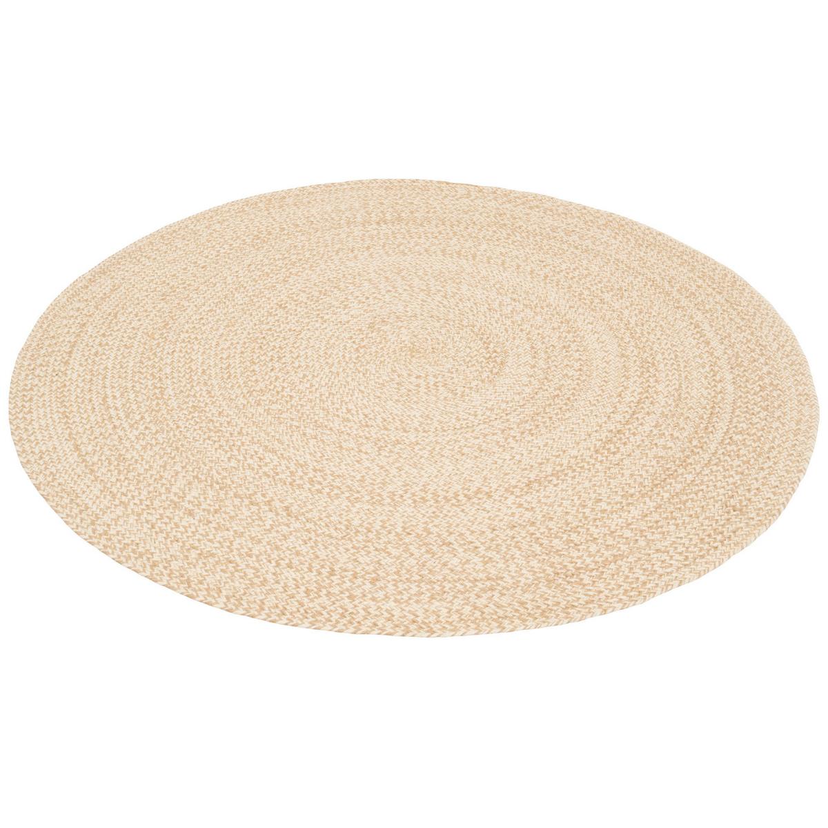 NATURFASER TEPPICH HANDGEFERTIGT JUTE KAYA RUND - Beige, Textil (120/120cm) - Pergamon