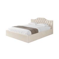 POLSTERBETT mit Bettkasten und Lattenrost, Bett mit Matratze H3/H4 - FALIO-V1 120x200 Beige - Creme, Holzwerkstoff/Textil (120/200cm) - ALTDECOR