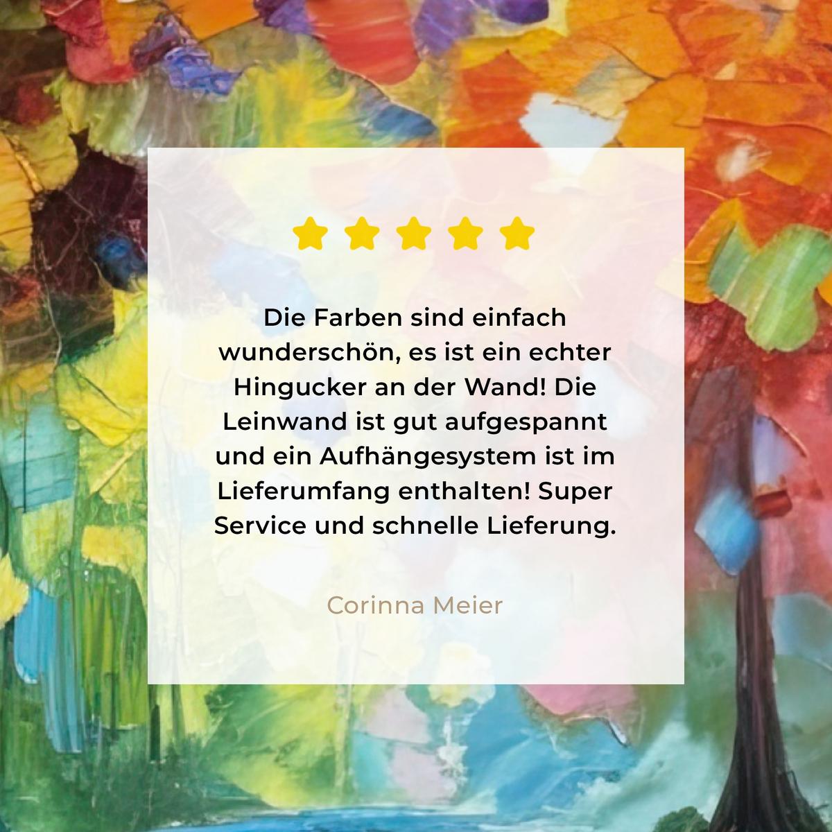 LEINWANDBILD Landschaft - Wald - Farben - Natur Room Decor 30x40 cm - Multicolor, Textil (30/40cm) - MuchoWow