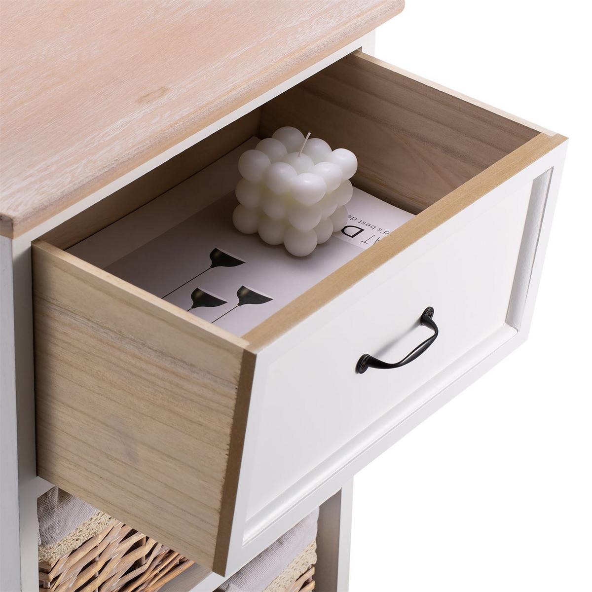 NACHTTISCH PROVENCE - Braun, Holz (42/63/31cm) - CARO-Möbel