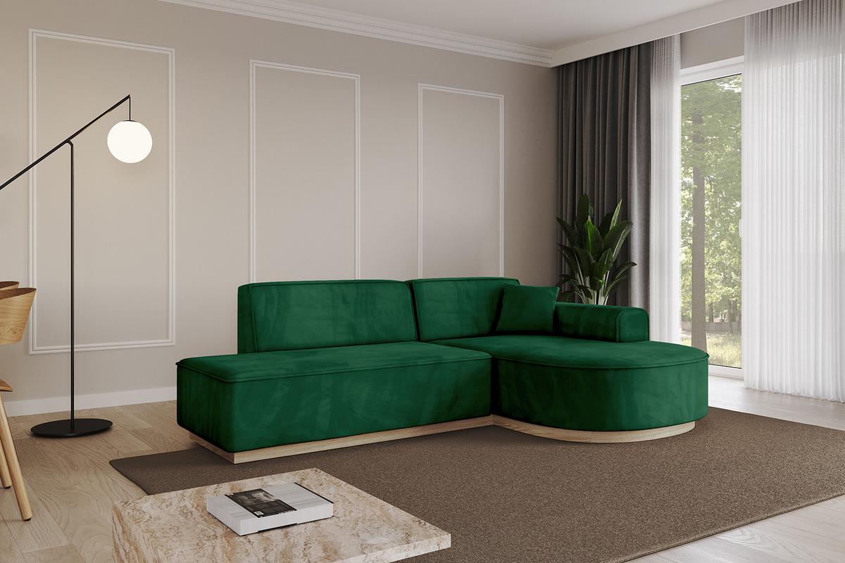 ECKSOFA Ottomane Rechts ARRIO-L1 - 243x171x83 cm Braun - Braun, Holzwerkstoff/Textil (243/171cm) - ALTDECOR