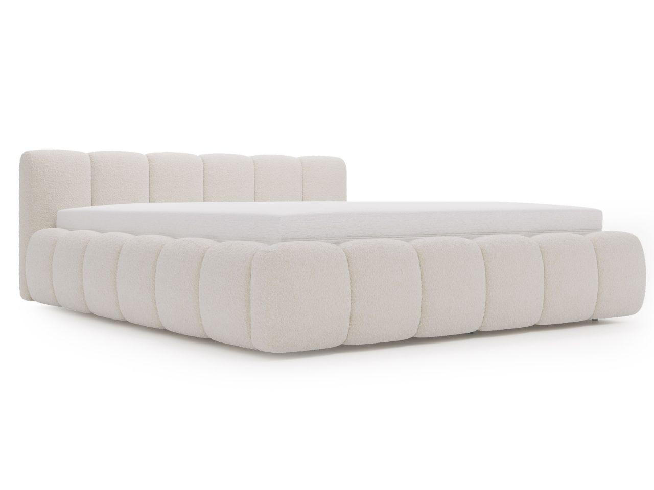 POLSTERBETT Cloud Low 160x200 Bouclé-Stoff Beige - Beige, Textil (160/200cm) - Graingold
