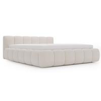 POLSTERBETT Cloud Low 160x200 Bouclé-Stoff Beige - Beige, Textil (160/200cm) - Graingold