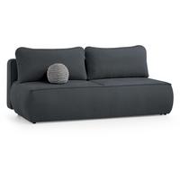 SCHLAFSOFA Darling 2-Sitzer, mit Bettkasten, Schwarz - Schwarz, Textil (210/92/100cm) - Beautysofa
