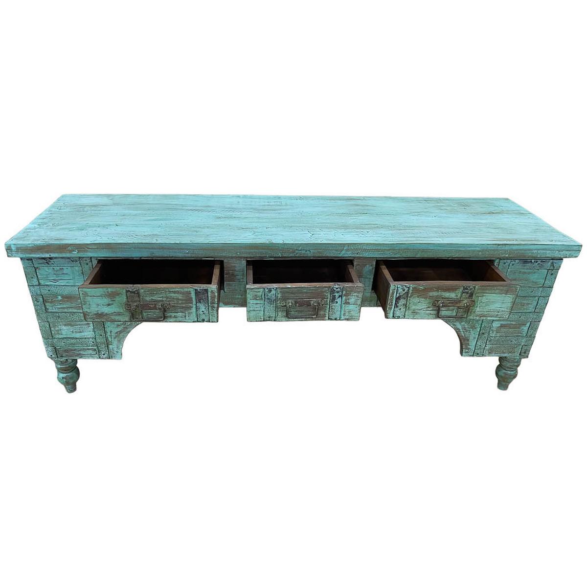 TV-LOWBOARD aus Holz, 175x45x57cm - Grün, Holz (175/57/45cm) - Wanderlust