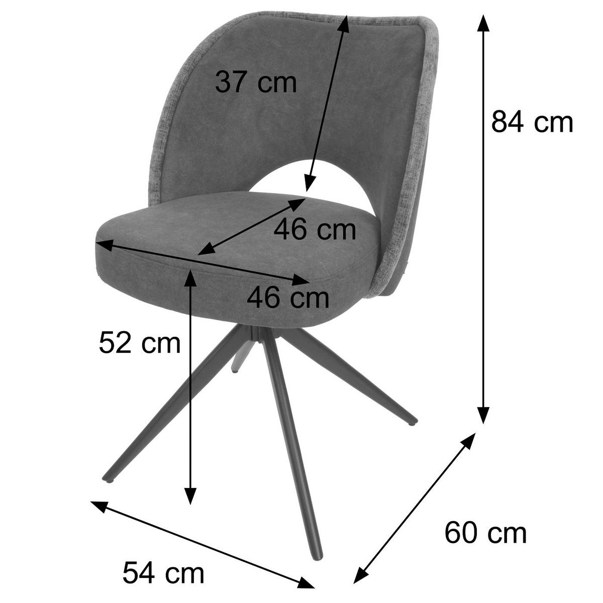 ESSZIMMERSTUHL Altrosa 6er-Set - Altrosa/Rosa, Textil (54/84/60cm) - MCW