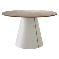 ESSTISCH Calma Cashmere 100 - Kaschmir/Eichefarben, Holzwerkstoff/Metall (100/100/76cm) - MIRJAN24