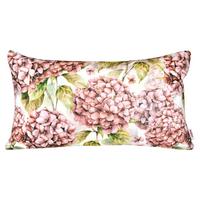 KISSENHÜLLE Landlust-Hortensie burgundy-rose 30/50 cm - Hellrosa/Dunkelrosa, Textil (30/50cm) - beties Heimtextil