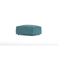 HOCKER Nova Türkis Cord - Türkis/Schwarz, Holz/Kunststoff (93/46/73cm) - S-Style Möbel