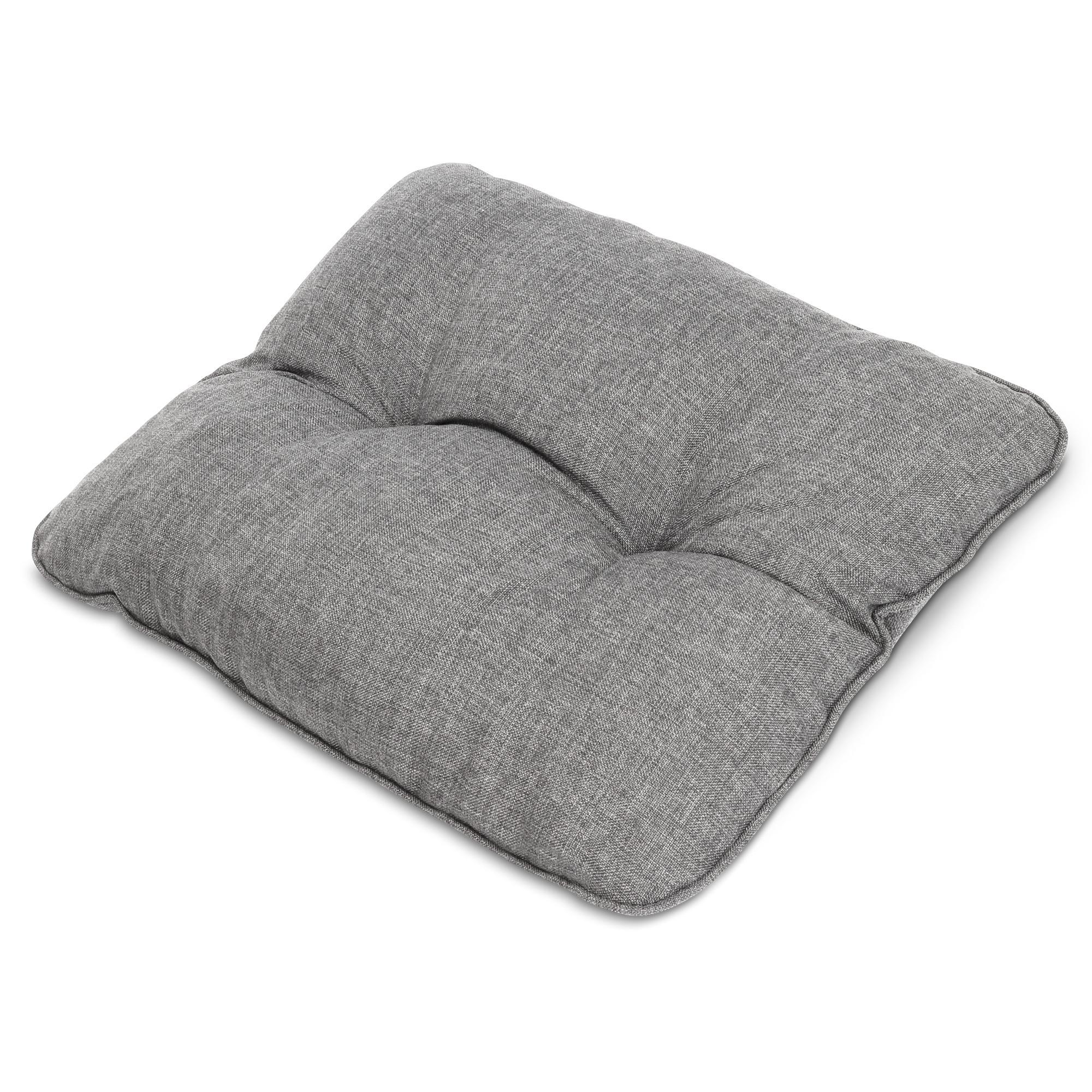 LOUNGEKISSEN Beauflair Outdoor Rücken 60/40/12cm Hellgrau - Hellgrau, Textil (40/12/60cm) - Beautissu 