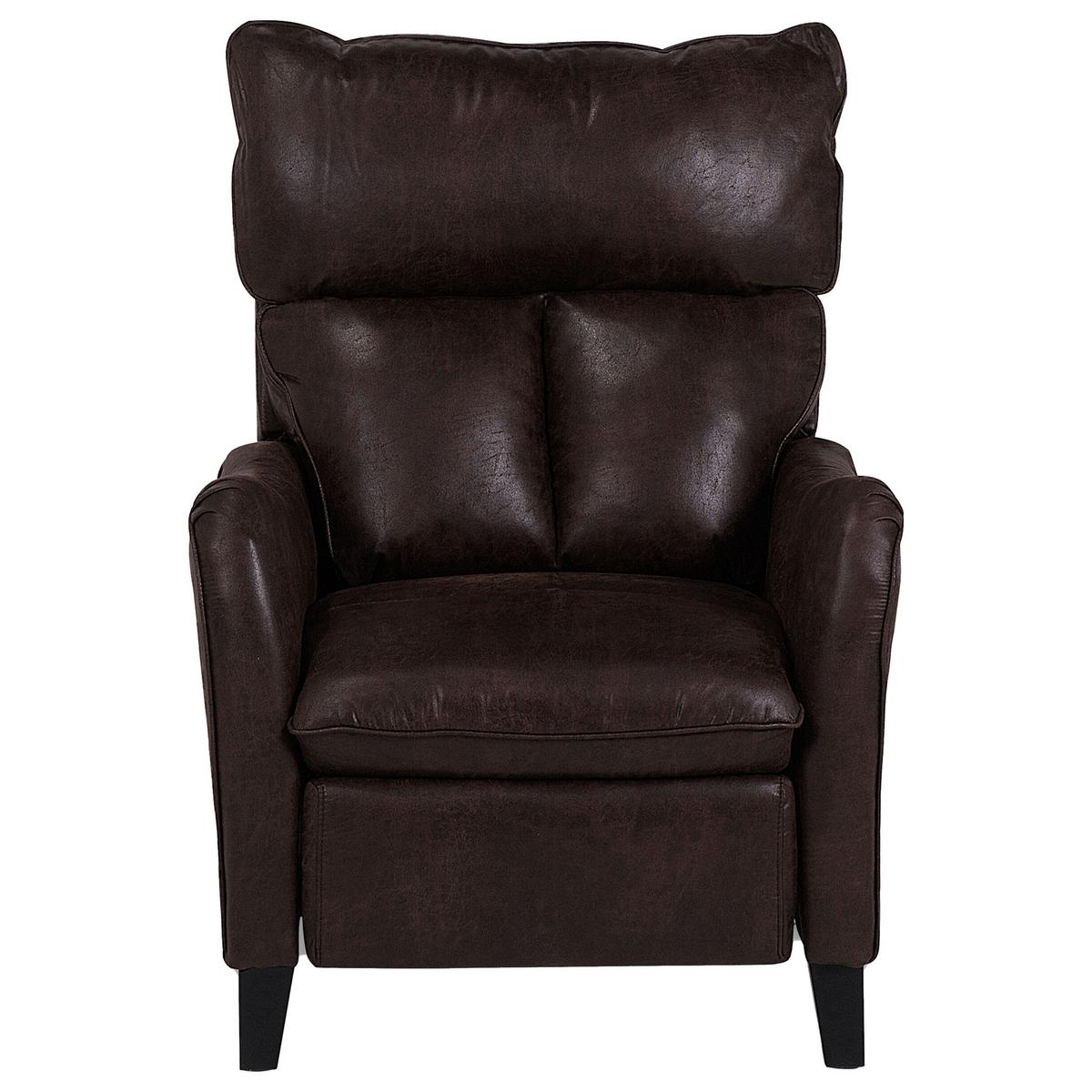 SESSEL Kunstleder Braun Royston - Braun, Holz/Textil (68/108/73cm) - Beliani