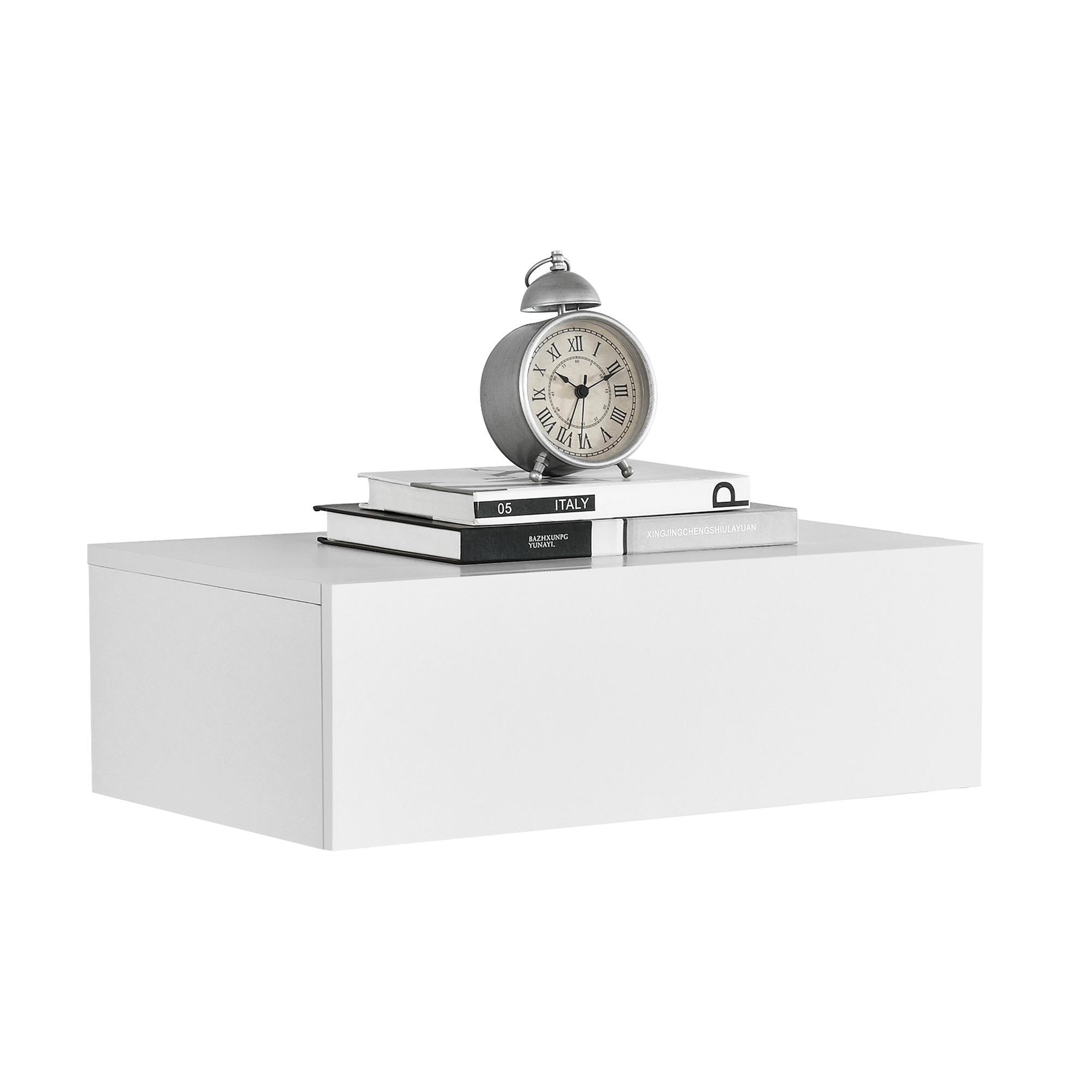 WANDREGAL Oslo - Weiß, Holzwerkstoff (46/15/30cm) - [en.casa]