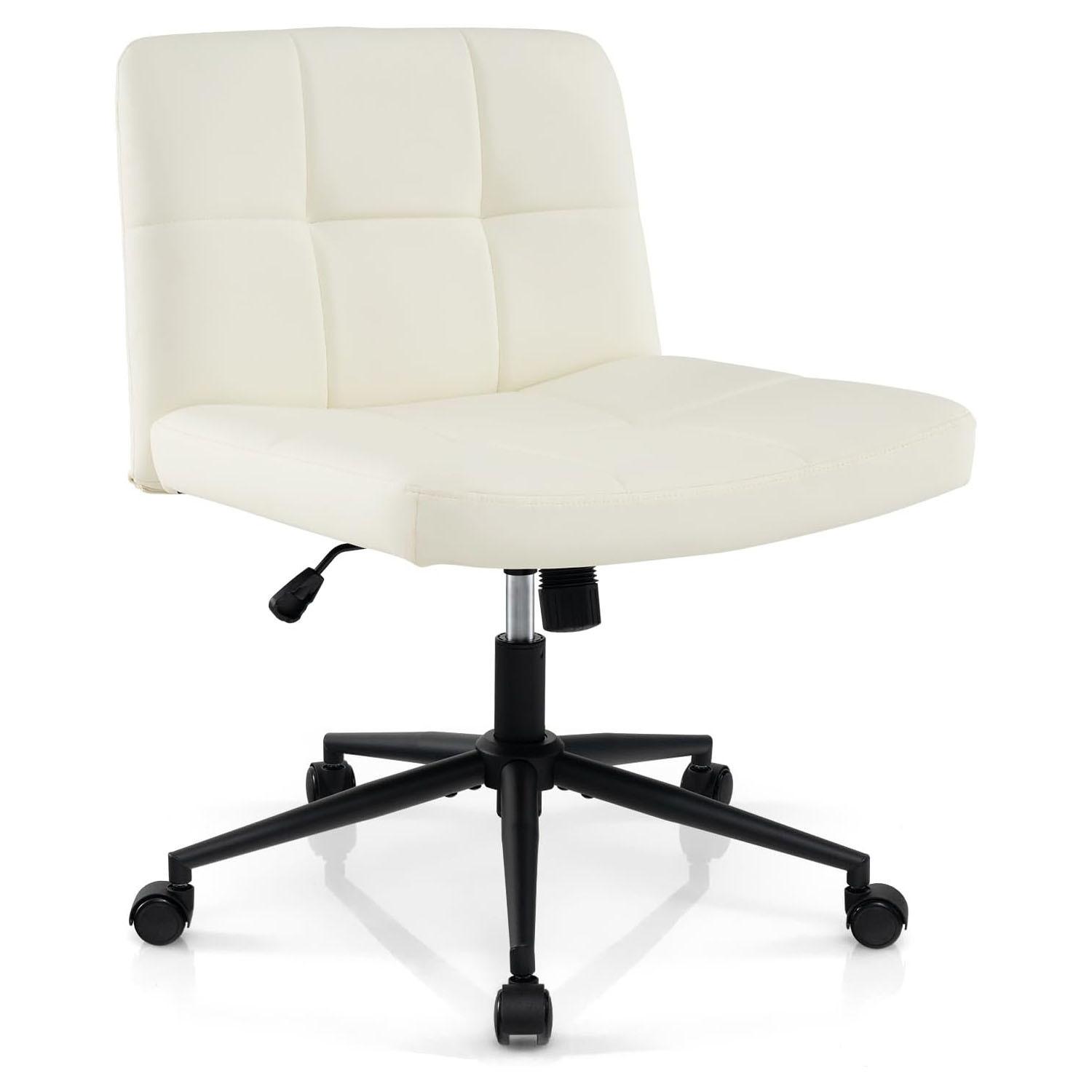 BÜROSTUHL Beige - Beige, Kunststoff (68/56/64cm) - COSTWAY