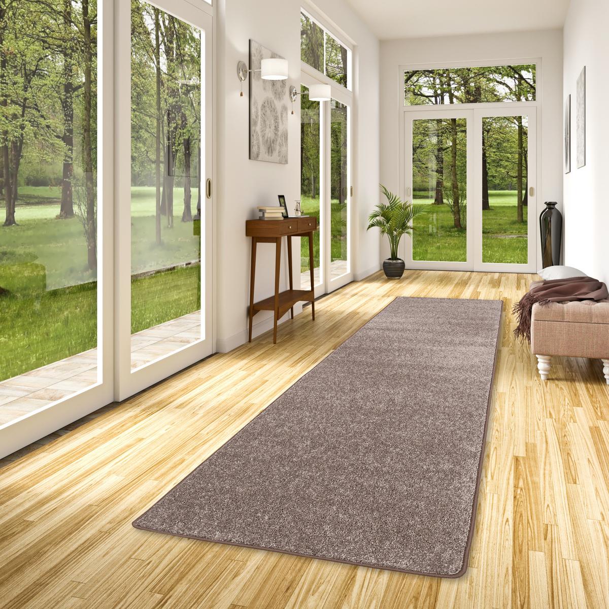 HOCHFLOR LANGFLOR TEPPICH LÄUFER COTTAGE - Taupe, Textil (100/400cm) - Snapstyle