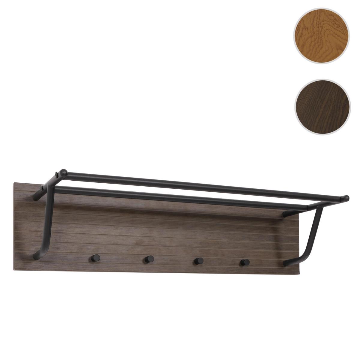 WANDGARDEROBE Dunkelbraun - Dunkelbraun, Holz (80/20/27cm) - MCW