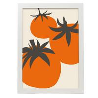 POSTER Tomatenkunstdesign Blatt A3 Weißer Rahmen - Weiß, Papier (29.7/5/42cm) - Nacnic