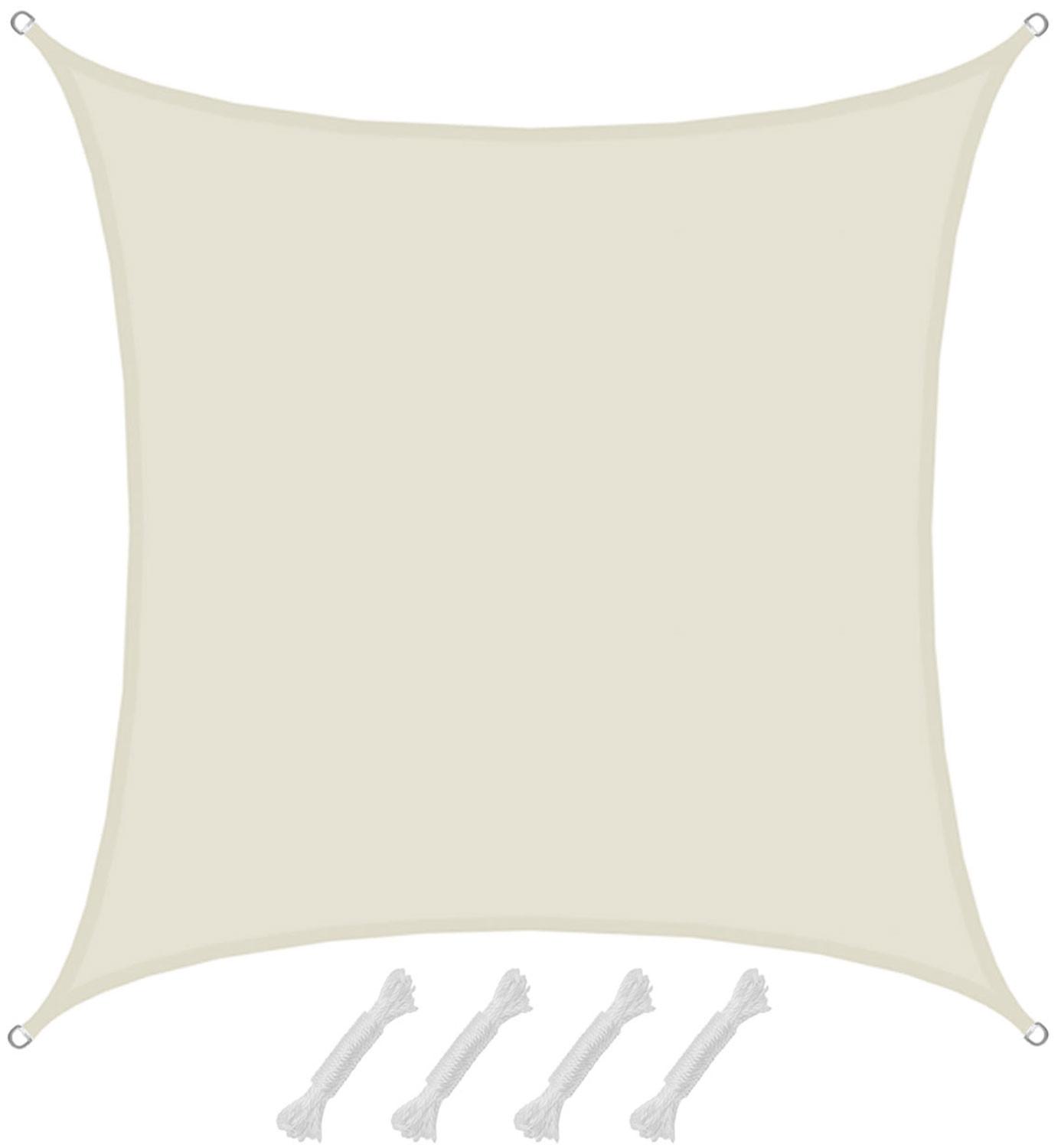 SONNENSEGEL Wasserdicht 400 cm Beige - Beige, Kunststoff (400/400cm) - Amanka