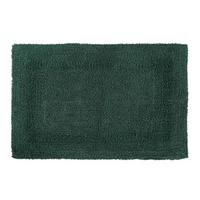 BADEMATTE 50/80 cm, 100% Baumwolle, wendbar - Waldgrün, Textil (50/80cm) - Homescapes