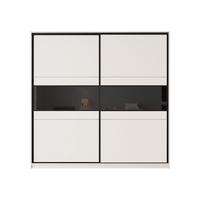 SCHIEBETÜRENSCHRANK Manhattan 226 - Kaschmir, Holzwerkstoff (226/220/65cm) - MIRJAN24