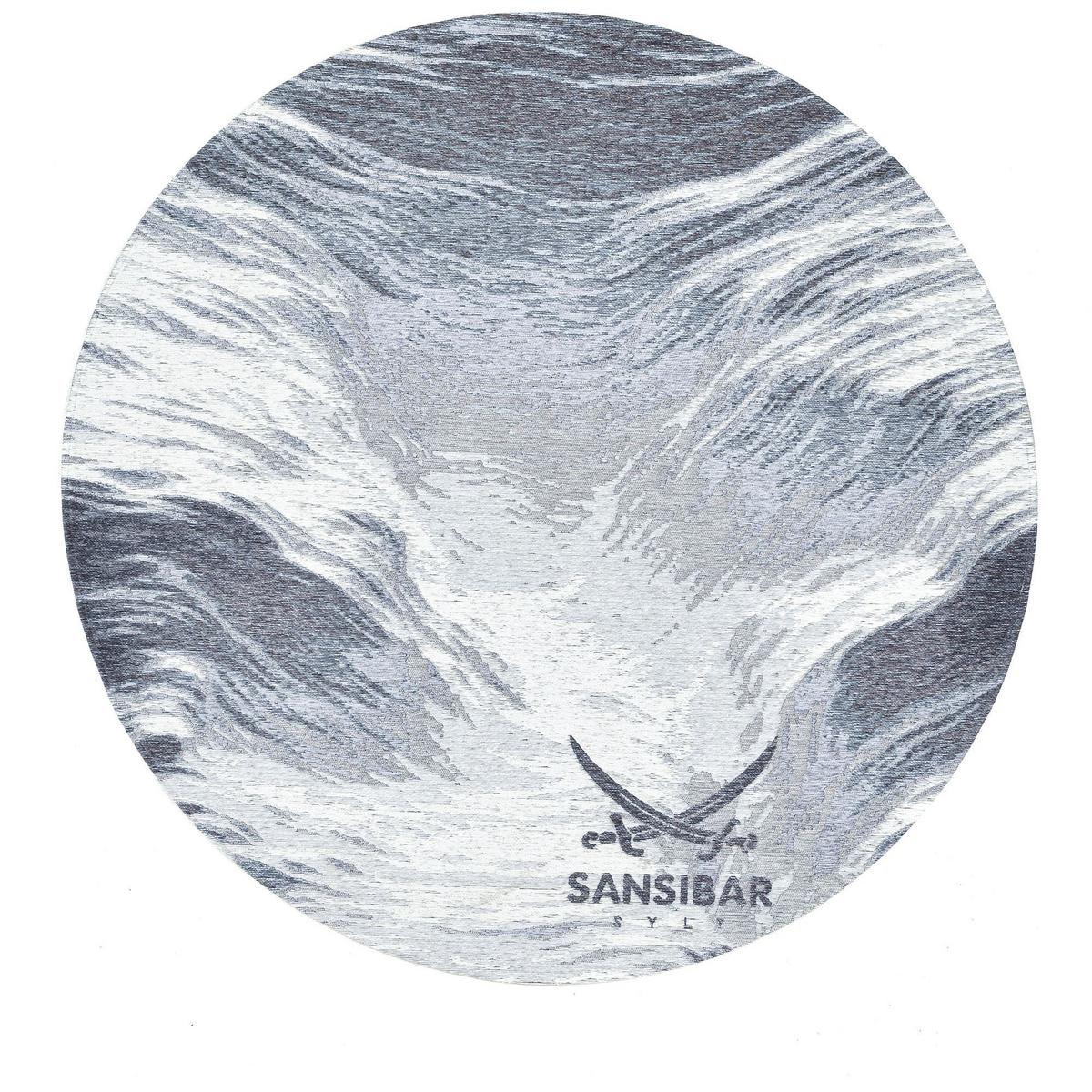 FLACHWEBTEPPICH Keitum 160x160 cm - Grau, Textil (160/160cm) - Sansibar SYLT