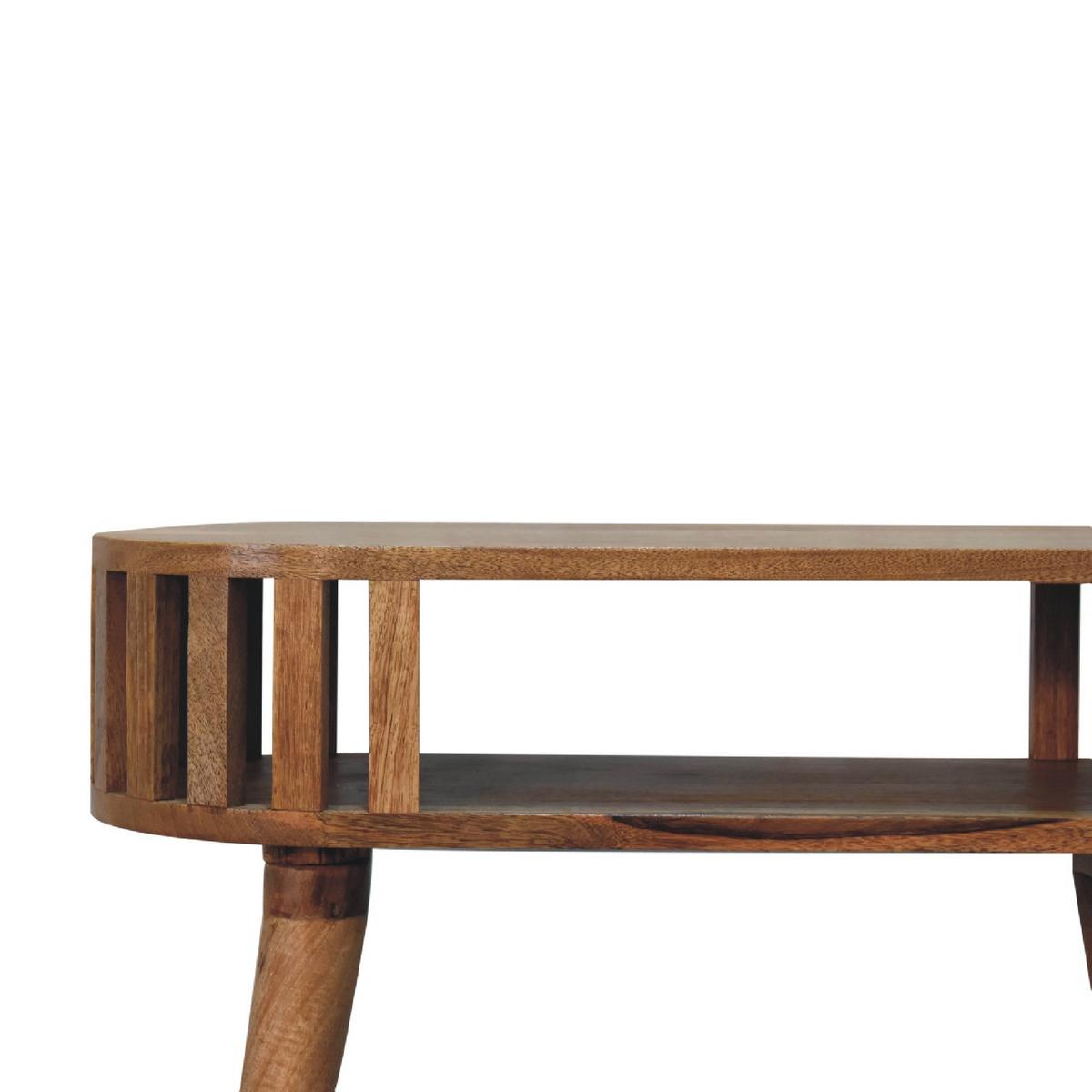 KONSOLE Ariella, Offenes Regal, Beige - Beige, Holz (30/70/80cm) - Artisan Furniture
