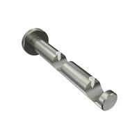 TRÄGER FÜR GARDINENSTANGEN 20 mm Ø, 2-läufig, Trend Edelstahl - Edelstahlfarben, Metall (16.6/4/4cm) - INTERDECO