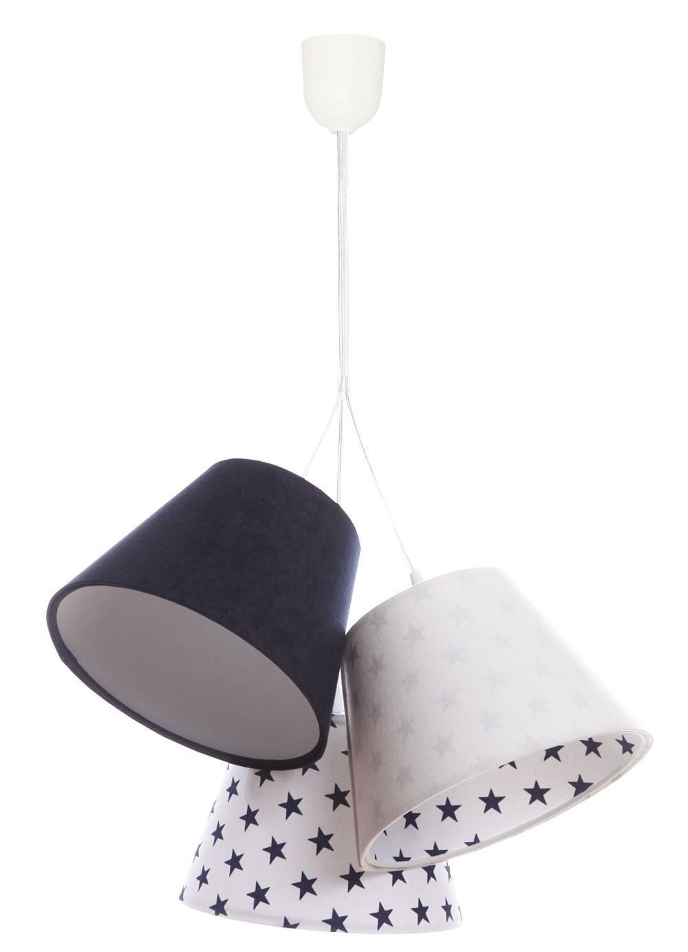 HÄNGELEUCHTE Blau 26/19 cm - Blau/Weiß, Kunststoff (26/0.8/19cm) - ONZENO