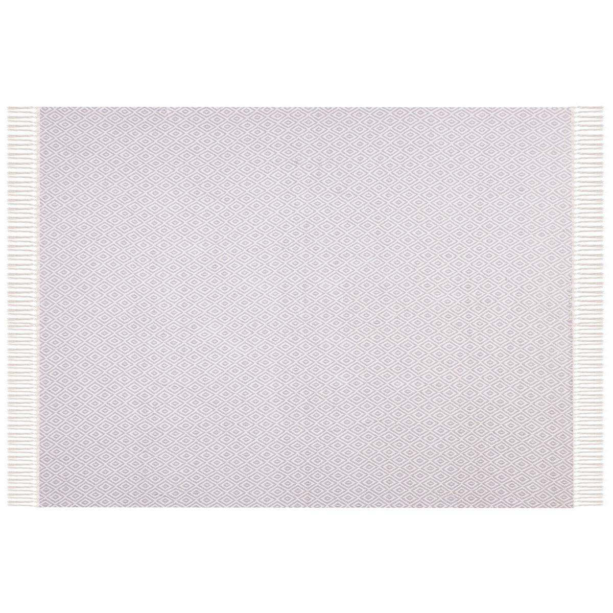 DECKE Helles Beige Mityal 125/150 cm - Beige, Naturmaterialien/Textil (125/150cm) - Beliani