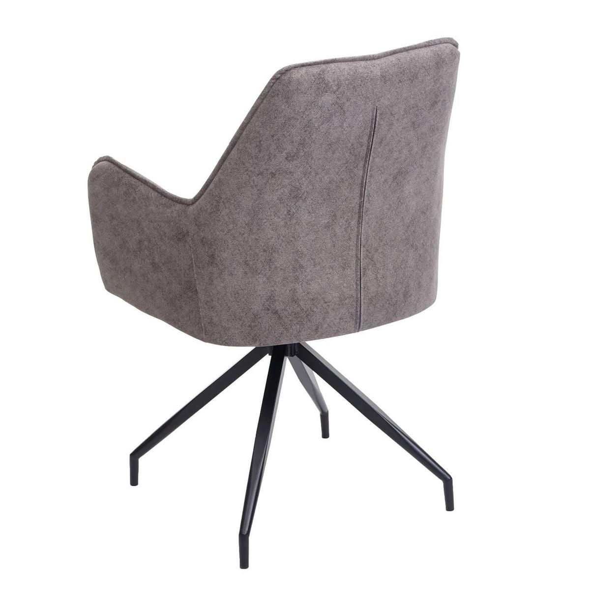 ESSZIMMERSTUHL Grau 6er-Set - Dunkelgrau/Grau, Textil (59/91/60cm) - MCW