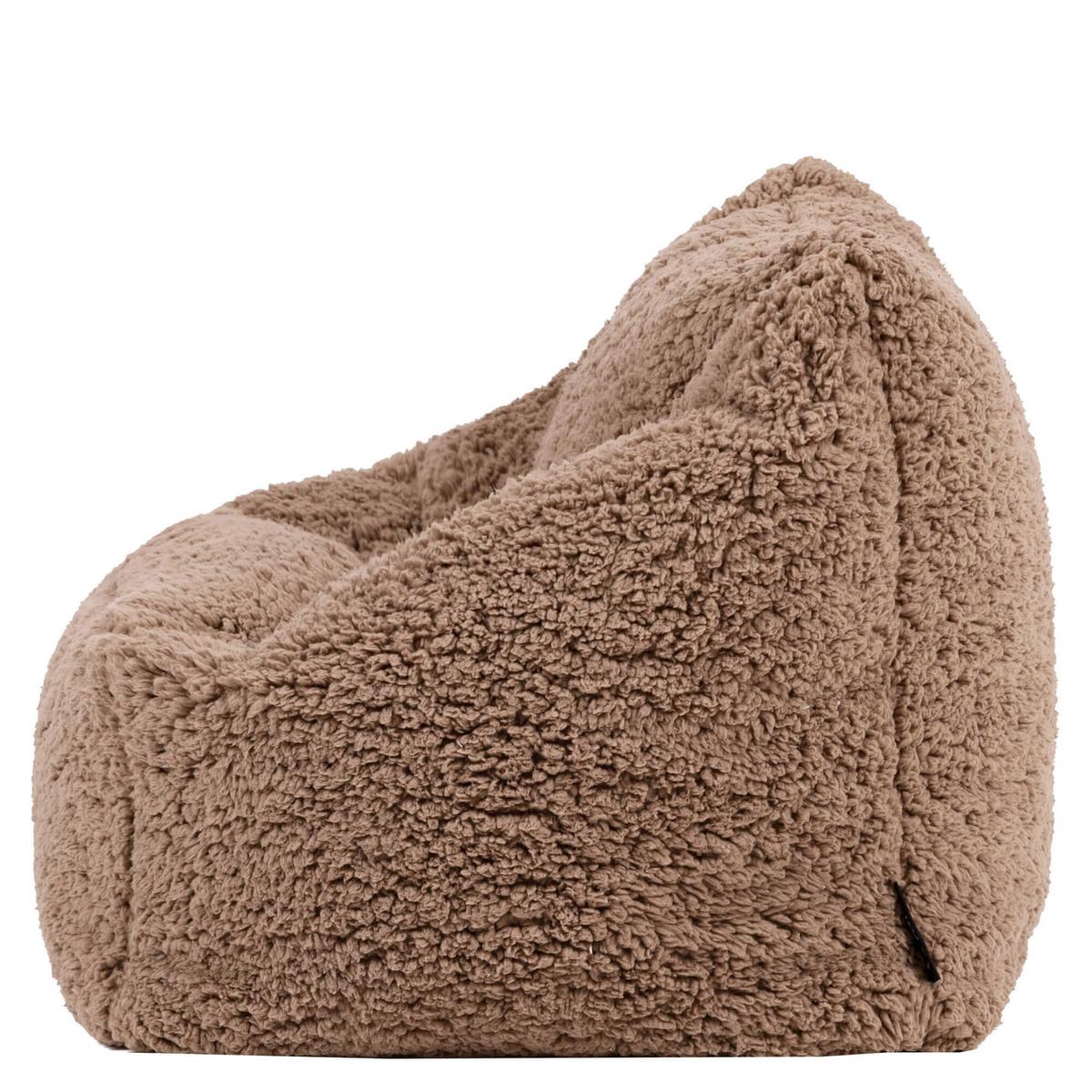 SITZSACK Flauschig für Kinder - Mokka, Kunststoff (55/44/55cm) - icon