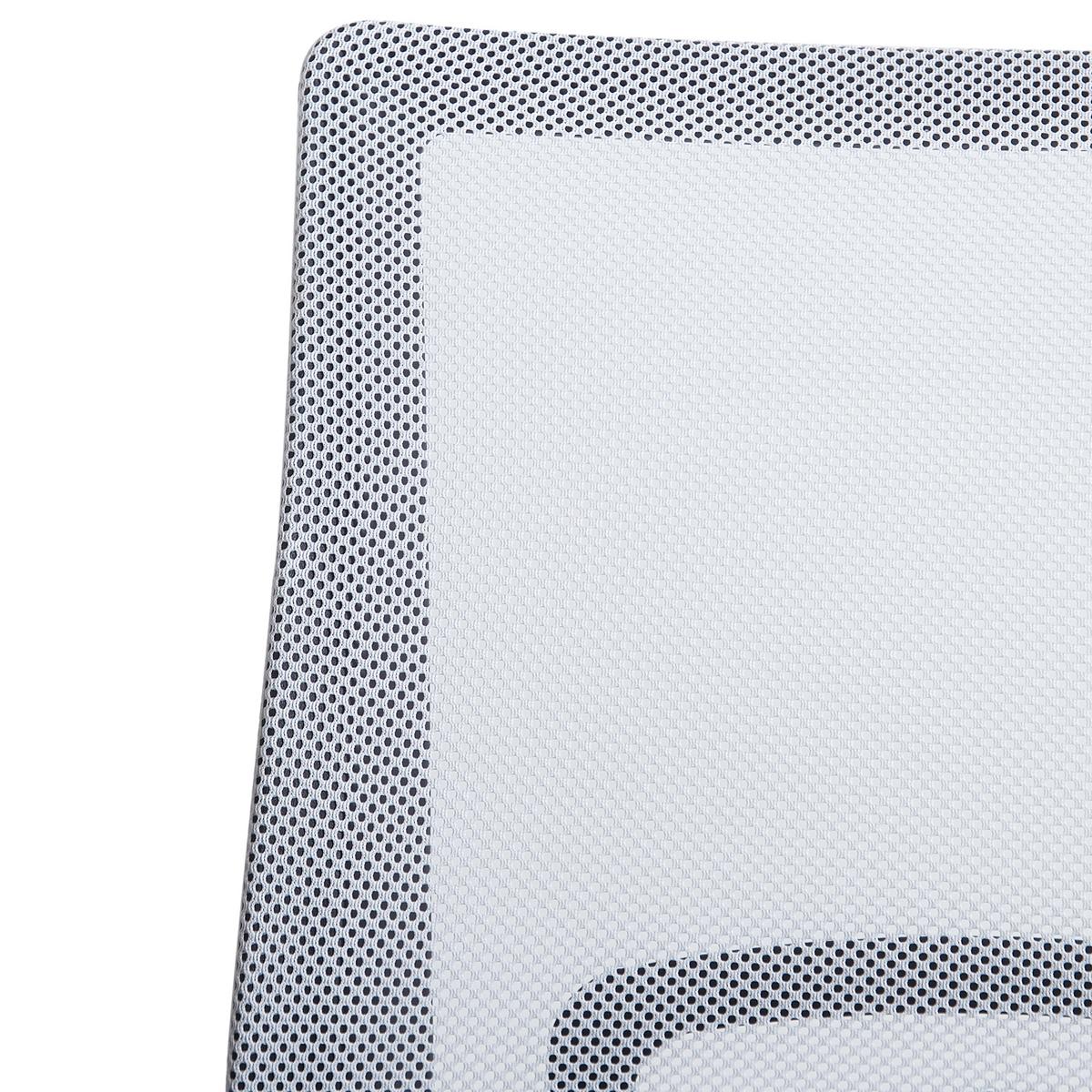 BÜROSTUHL Schwarz/Weiß Solid - Schwarz, Textil (60/88/60cm) - Beliani
