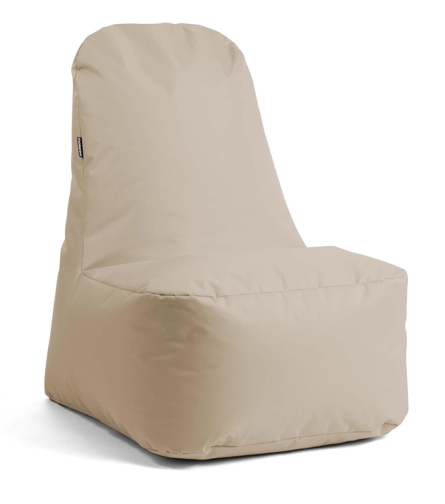 OUTDOOR SITZSACK Der Däumchendreher - Beige, Textil (60/86/85cm) - Mokebo