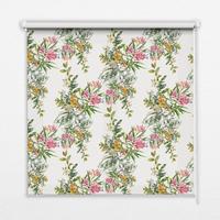INNENROLLO - Fensterrollo - Rollo - 130x140 cm - Blumen - Grün, Kunststoff (130/140/0.5cm) - TULUP