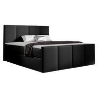 BOXBETT Lars - H3 - Schwarz Hochglanz, Holz (160/200cm) - MIRJAN24