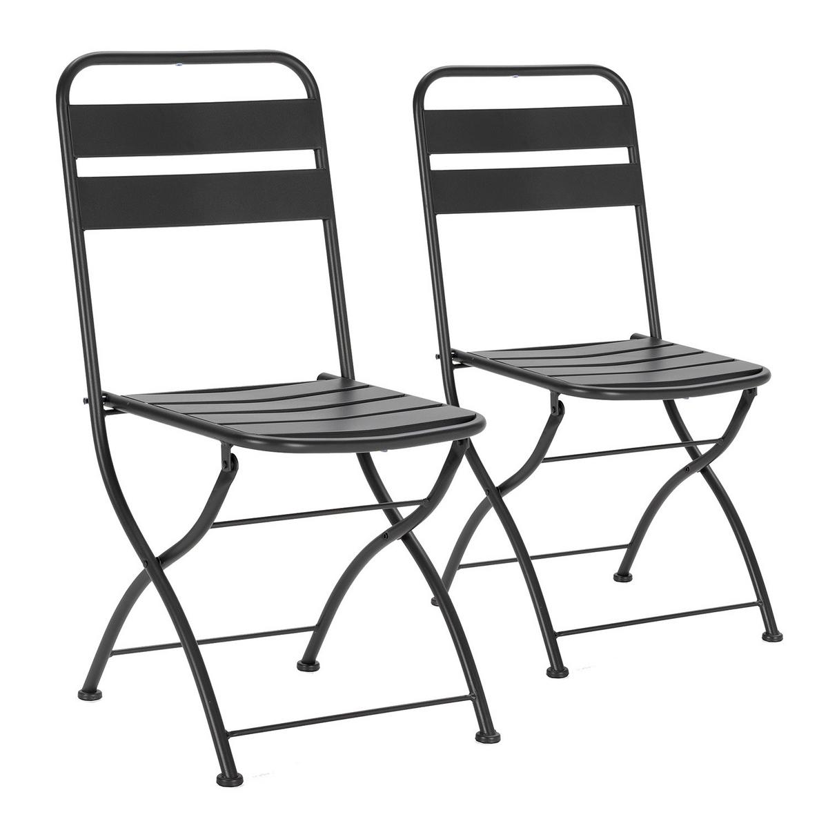 BALKONSET Perla 3-teiliges - Schwarz, Metall - VS Venta-stock