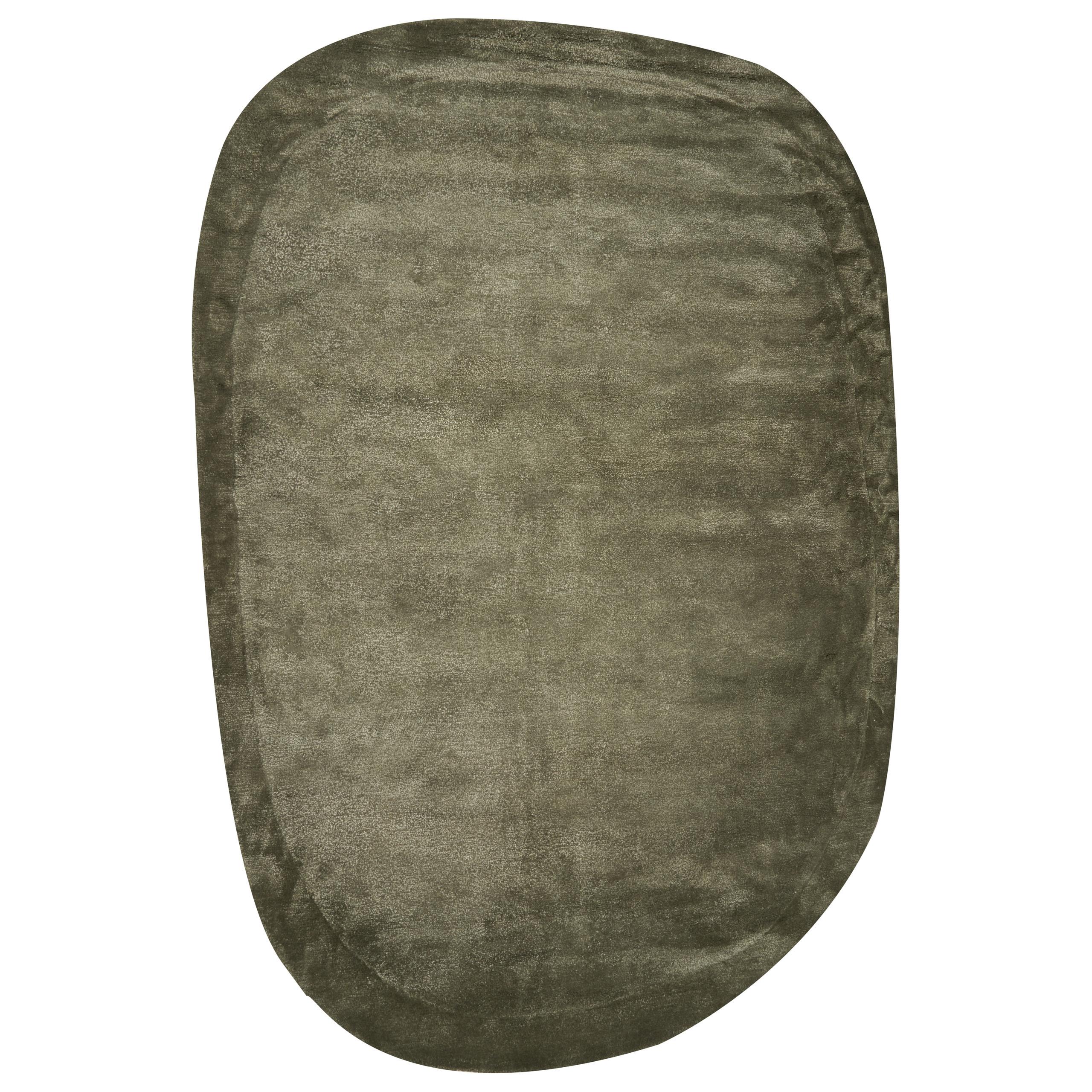 TEPPICH Olivgrün 200/300 cm Viskose Mitha - Grün, Textil (200/300cm) - Beliani