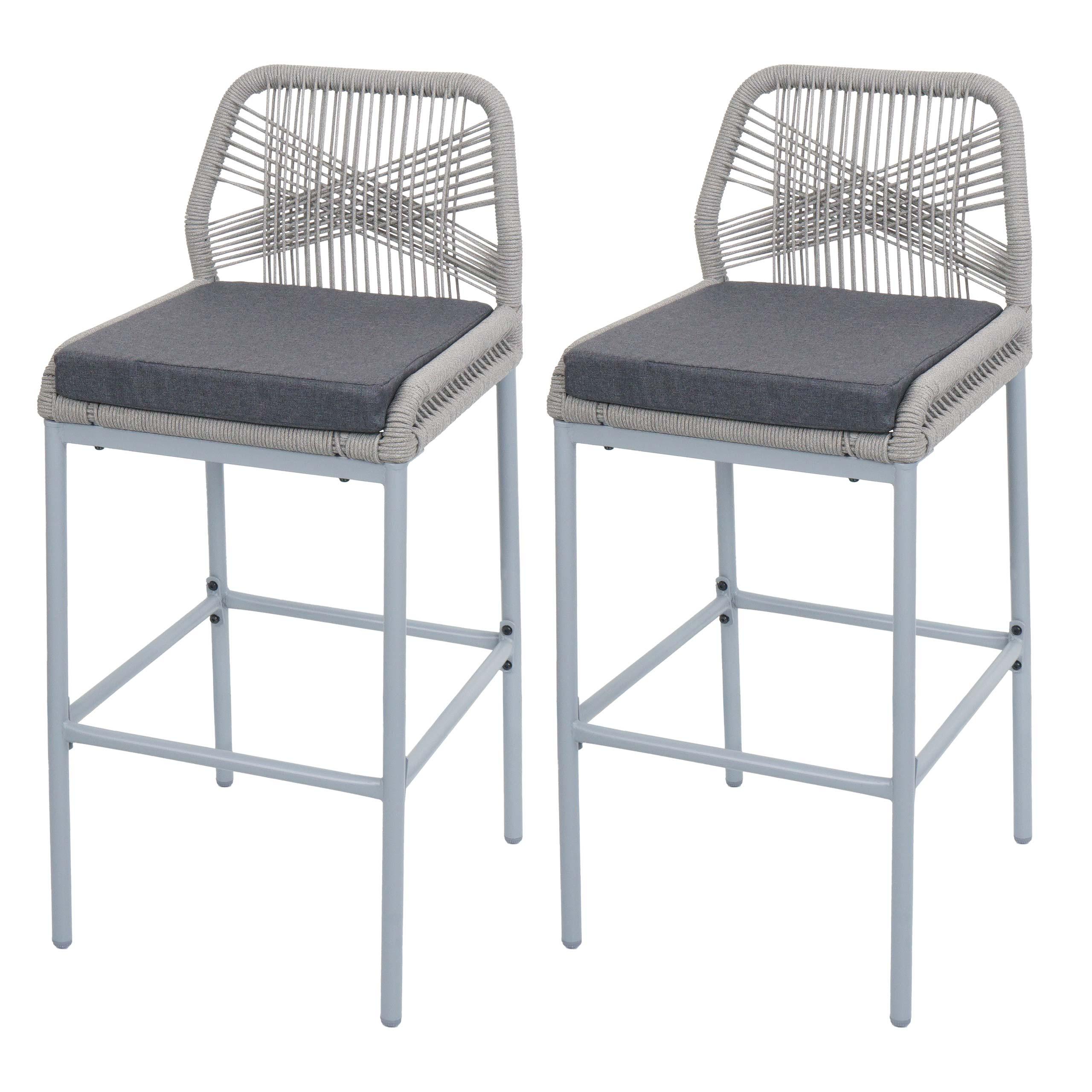 BARHOCKER Hellgrau, Grau - Hellgrau/Grau, Metall (42/101/52cm) - MCW