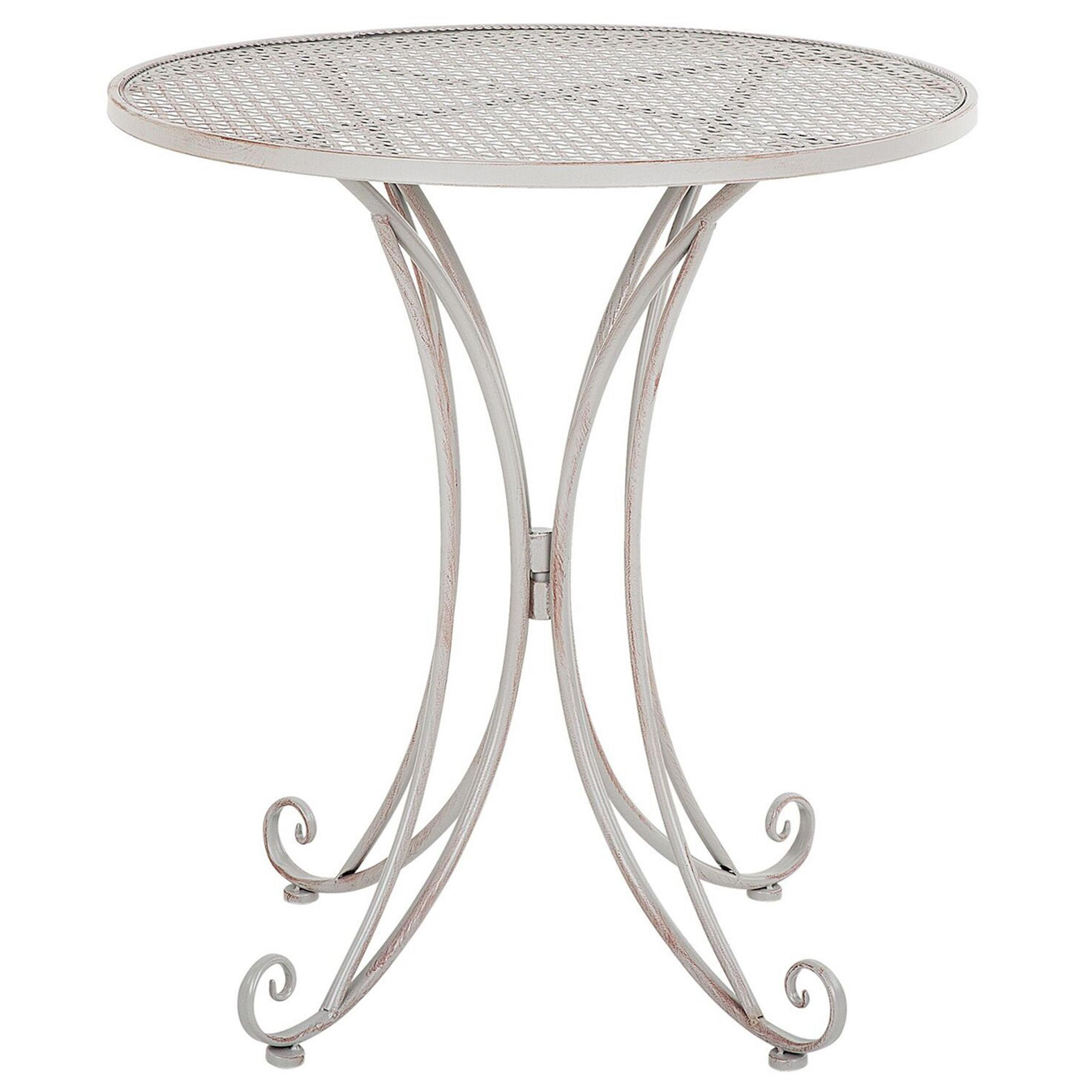 OUTDOOR Bistrotisch 71/71 cm Grau Cilento - Grau, Metall (71/71/75cm) - Beliani