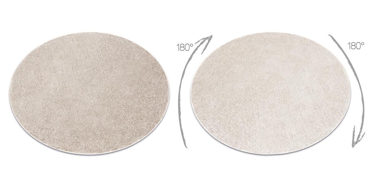 TEPPICH rund SANTA 100 cm - Beige, Textil (100/100cm) - rugsX
