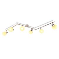 DECKENSTRAHLER Lemberg 6-flammig 150/10/17.5cm - Weiß, Metall (150/10/17.5cm) - Nettlife