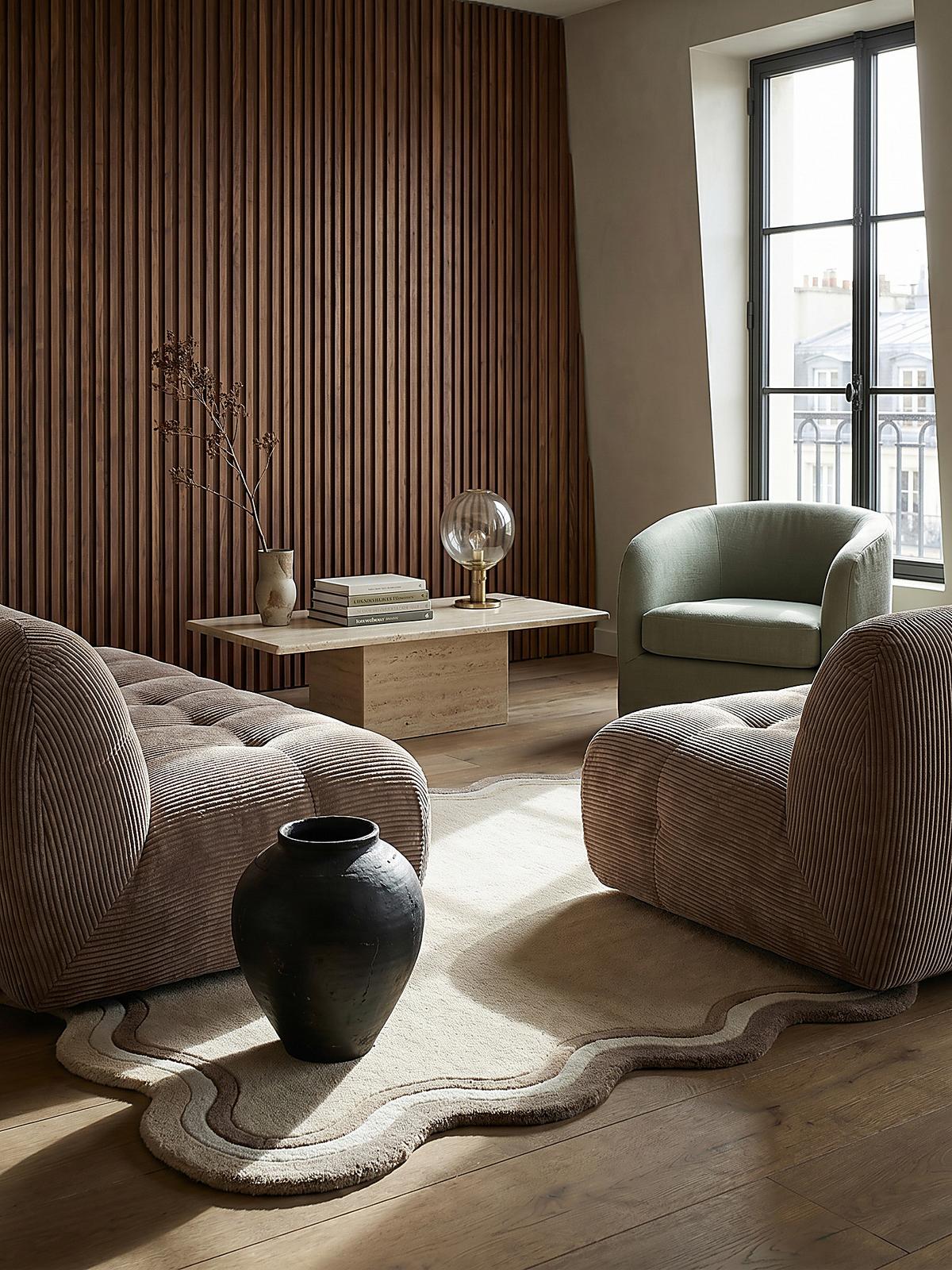 TEPPICH aus Wolle WINCH in Natur, mit Bordüre, 120 x 170 cm - Beige, Textil (200/290cm) - KADIMA DESIGN