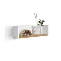 WANDREGAL Paolina Weiß/Artisan 67.8 x 20 cm - Weiß/Eiche Artisan, Holzwerkstoff (67.8/20/20cm) - Livinity®
